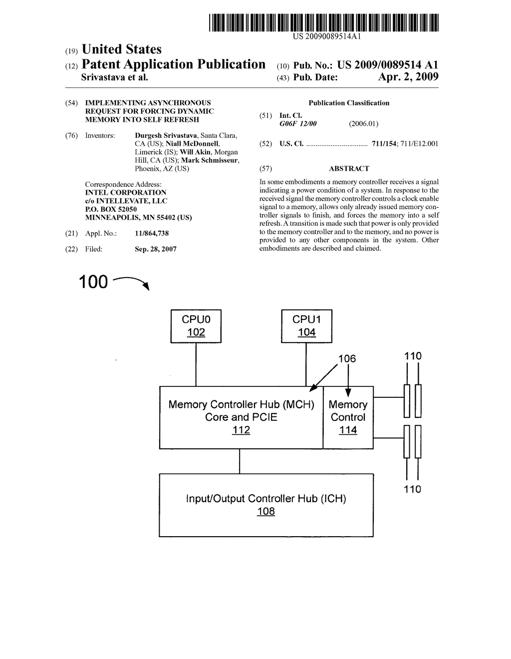 Implementing Asynchronous Request for Forcing Dynamic Memory into Self Refresh - diagram, schematic, and image 01