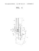 Upright vacuum cleaner having suction path diverting valve diagram and image