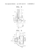 Upright vacuum cleaner having suction path diverting valve diagram and image