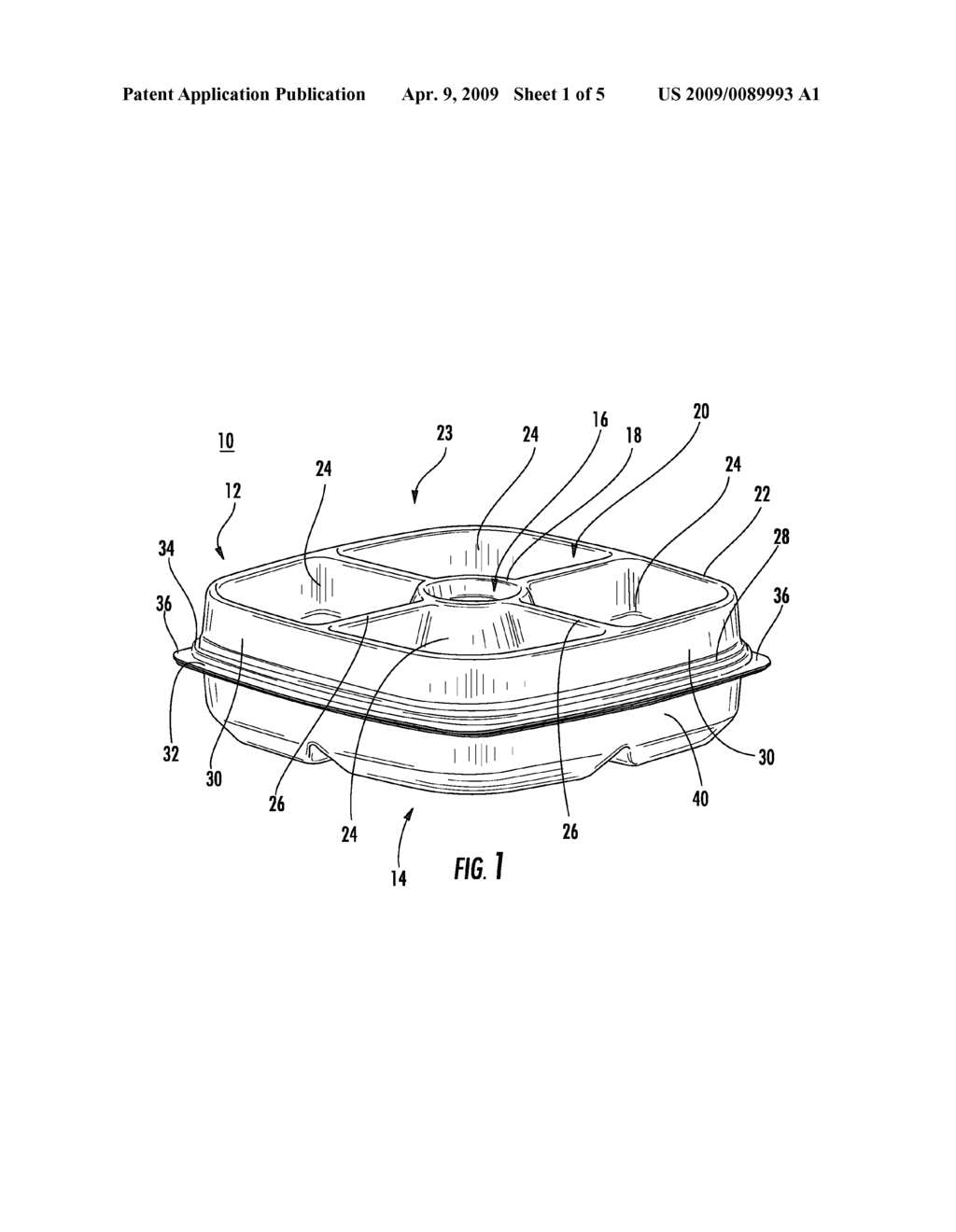 MAKING FOOD SERVING TRAY ASSEMBLY HAVING DISPOSAL OPENING WITH DEEP SERVING WELLS - diagram, schematic, and image 02