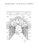 Railway arch linings and mezzanine floors diagram and image