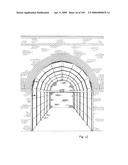 Railway arch linings and mezzanine floors diagram and image