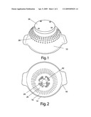 Portable food cooling device diagram and image