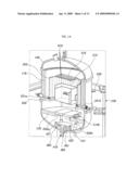 APPARATUS FOR MANUFACTURING POLY CRYSTALINE SILICON INGOT FOR SOLAR BATTERY HAVING DOOR OPEN/CLOSE DEVICE USING HINGE diagram and image