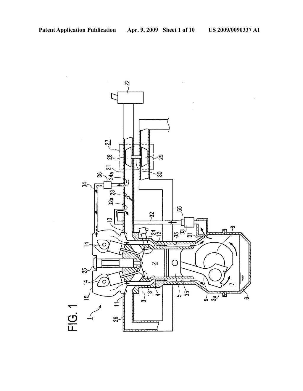 Engine blow-by gas returning apparatus - diagram, schematic, and image 02