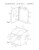 TENT COMPRISING A FLEXIBLE FABRIC AND A FRAME, AND ASSEMBLY COMPRISING IT diagram and image