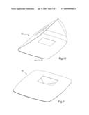 TENT COMPRISING A FLEXIBLE FABRIC AND A FRAME, AND ASSEMBLY COMPRISING IT diagram and image