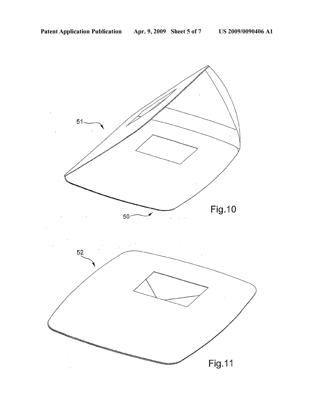 TENT COMPRISING A FLEXIBLE FABRIC AND A FRAME, AND ASSEMBLY COMPRISING IT - diagram, schematic, and image 06