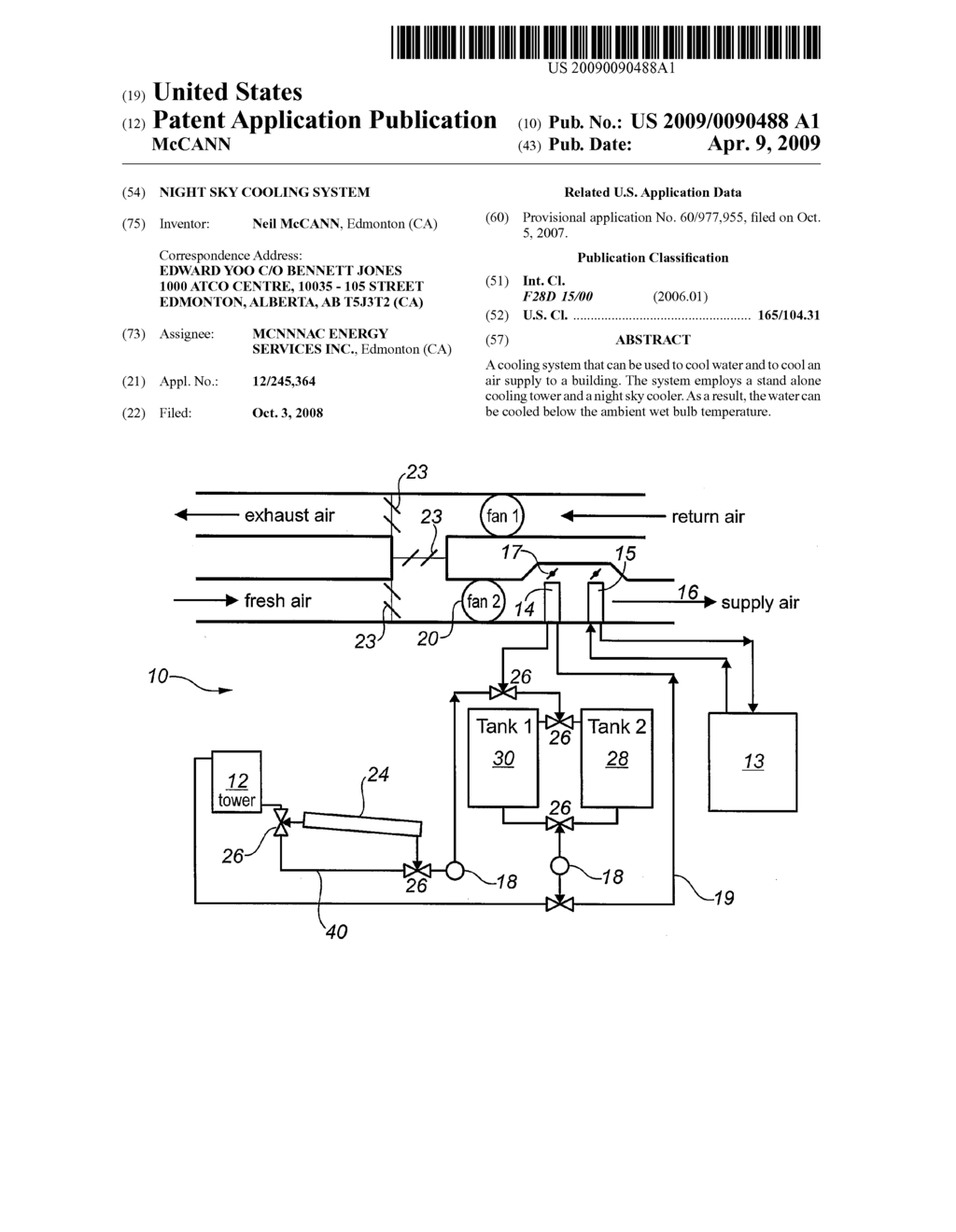 NIGHT SKY COOLING SYSTEM - diagram, schematic, and image 01