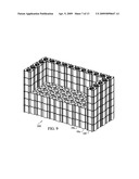 INTERLOCKING CONTAINER ASSEMBLED TO FORM USEFUL STRUCTURES diagram and image