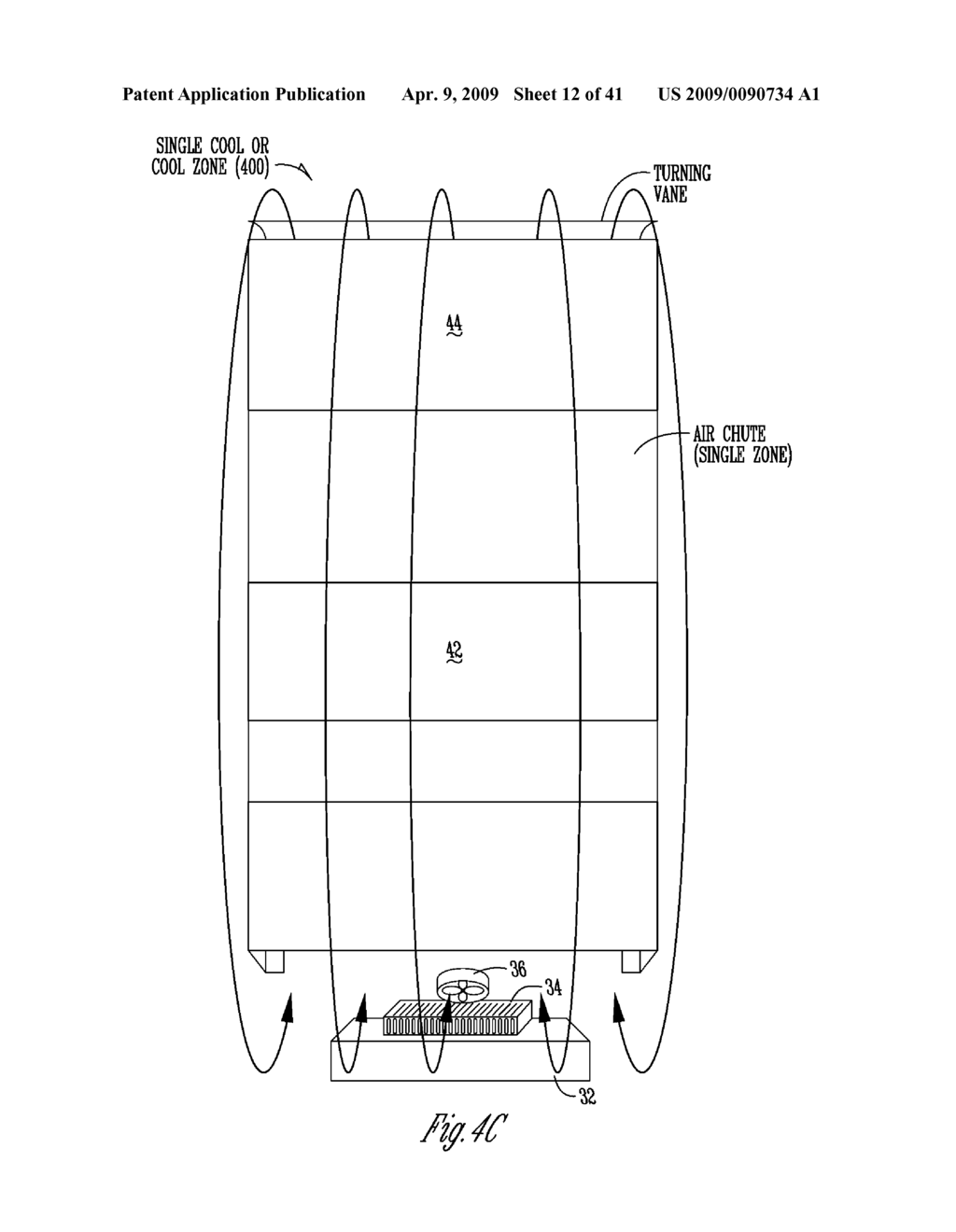 APPARATUS AND METHOD FOR SINGLE OR MULTIPLE TEMPERATURE ZONE(S) IN REFRIGERATED VENDING MACHINE - diagram, schematic, and image 13