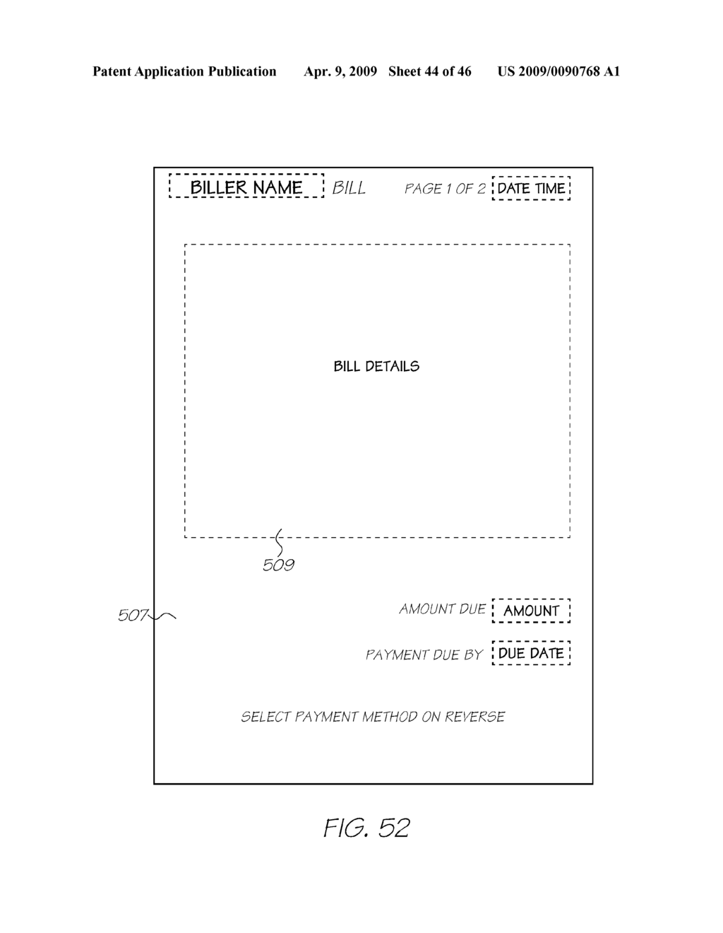 METHOD FOR INITIATING PAYMENT OF BILL - diagram, schematic, and image 45