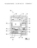 Automated banking machine which dispenses, receives and stores notes and other financial instrument sheets diagram and image