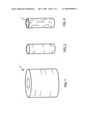 Flushable toilet paper roll center diagram and image