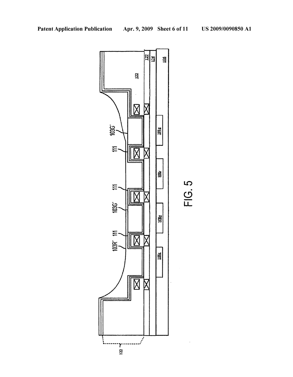 Deep Recess Color Filter Array and Process of Forming the Same - diagram, schematic, and image 07