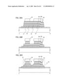 THIN FILM TRANSISTOR, DISPLAY DEVICE HAVING THIN FILM TRANSISTOR, AND METHOD FOR MANUFACTURING THE SAME diagram and image