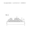 THIN FILM TRANSISTOR, DISPLAY DEVICE HAVING THIN FILM TRANSISTOR, AND METHOD FOR MANUFACTURING THE SAME diagram and image