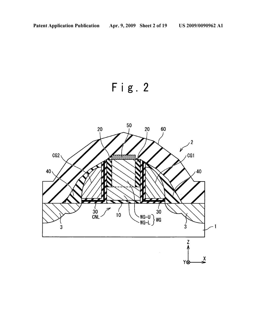 Nonvolatile semiconductor memory and method of manufacturing the same - diagram, schematic, and image 03