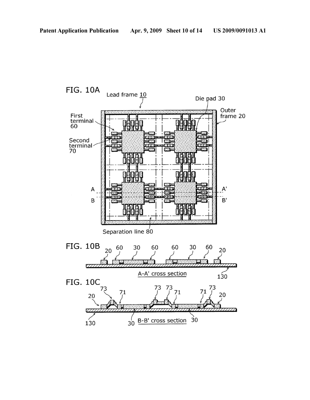 LEAD FRAME, ELECTRONIC COMPONENT INCLUDING THE LEAD FRAME, AND MANUFACTURING METHOD THEREOF - diagram, schematic, and image 11