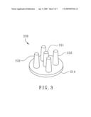 Stackable semiconductor package having plural pillars per pad diagram and image