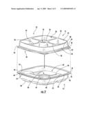 MAKING FOOD SERVING TRAY ASSEMBLY HAVING DISPOSAL OPENING WITH DEEP SERVING WELLS diagram and image