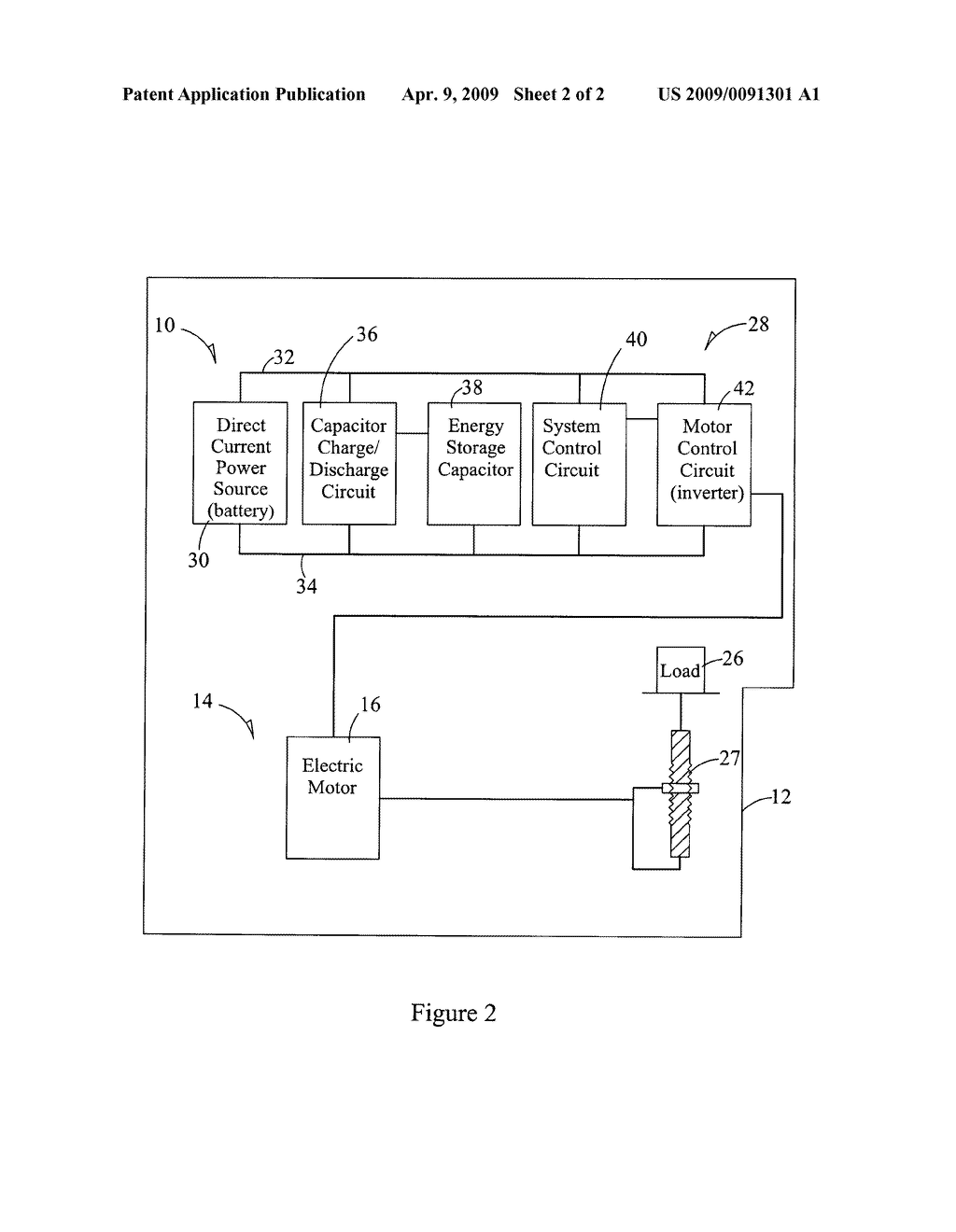 LOAD LOWERING REGENERATIVE ENERGY SYSTEM WITH CAPACITOR CHARGE AND DISCHARGE CIRCUIT AND METHOD OF OPERATING THE SAME - diagram, schematic, and image 03