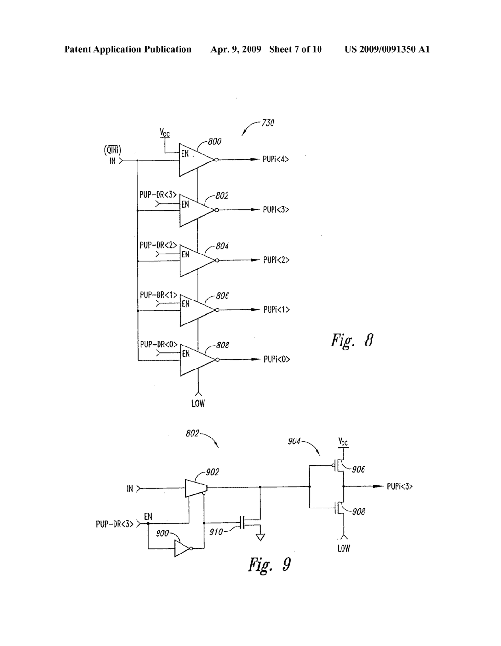 METHOD AND CIRCUIT FOR OFF CHIP DRIVER CONTROL, AND MEMORY DEVICE USING SAME - diagram, schematic, and image 08