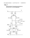 DIFFERENTIAL AMPLIFIER CIRCUIT diagram and image