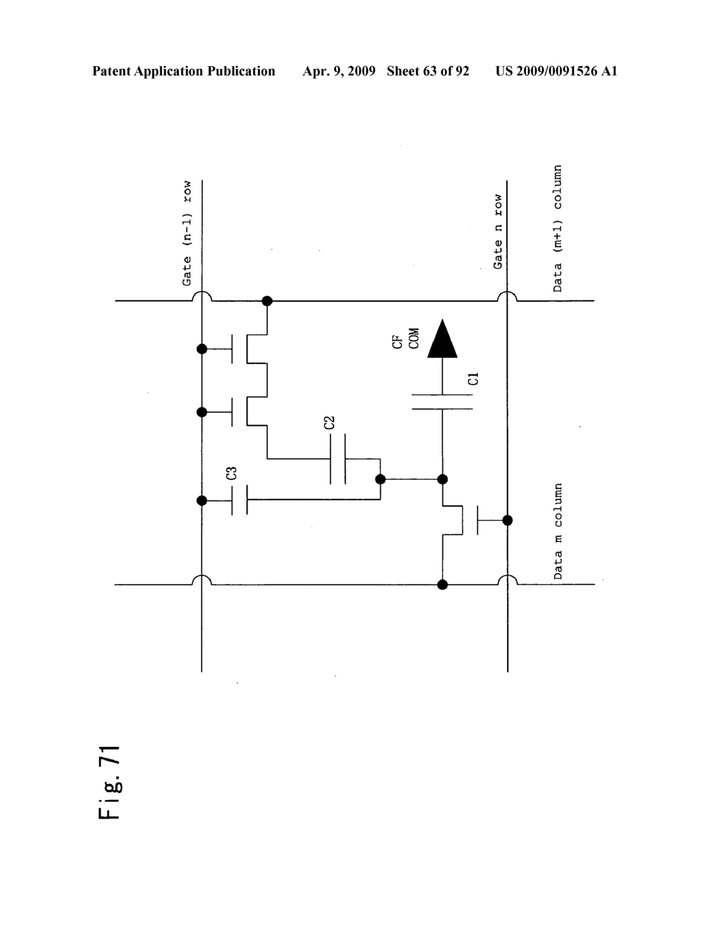 Color active matrix type vertically aligned mode liquid crystal display and driving method thereof - diagram, schematic, and image 64