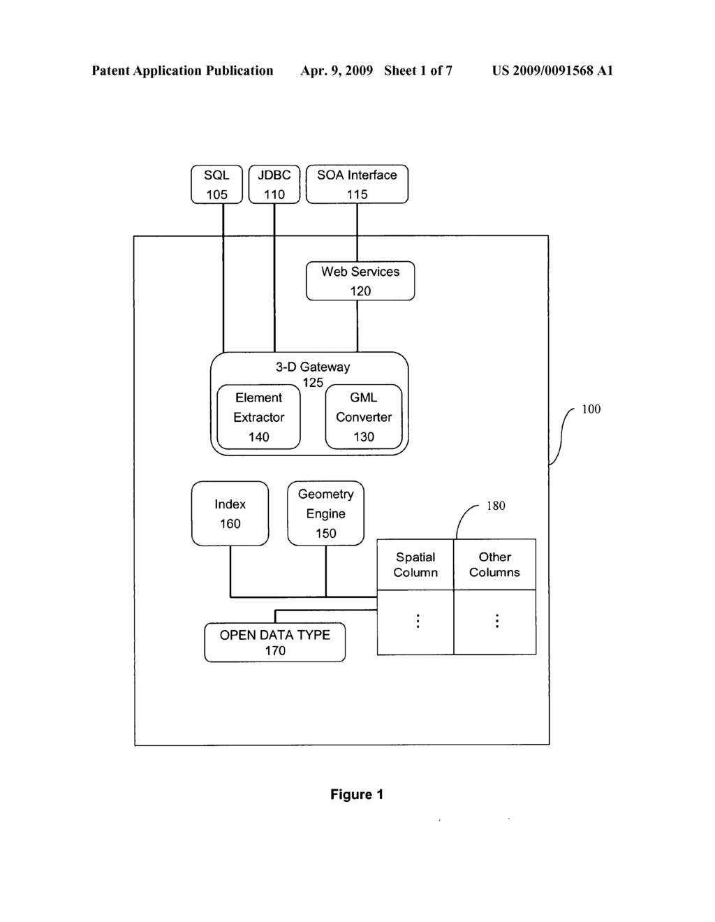 Three dimensional spatial engine in a relational database management system - diagram, schematic, and image 02