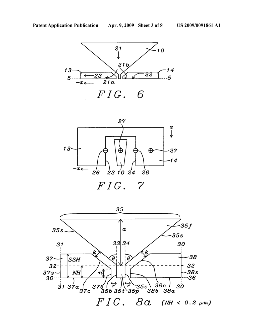 Perpendicular magnetic recording write head with a side shield - diagram, schematic, and image 04