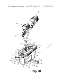 Portable lightbox assembly diagram and image