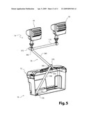 Portable lightbox assembly diagram and image