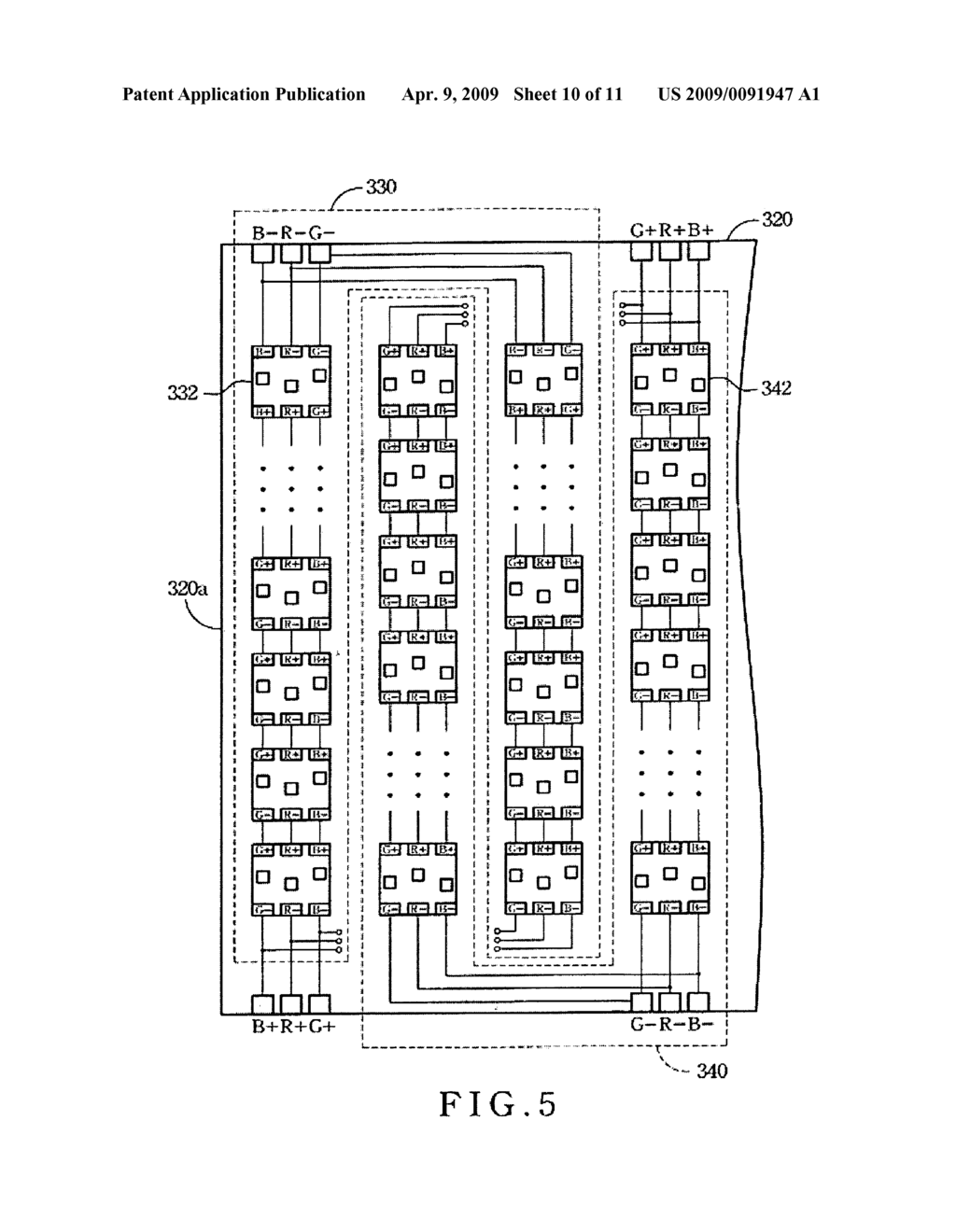 Surface light source structure of backlight module in a flat panel display - diagram, schematic, and image 11