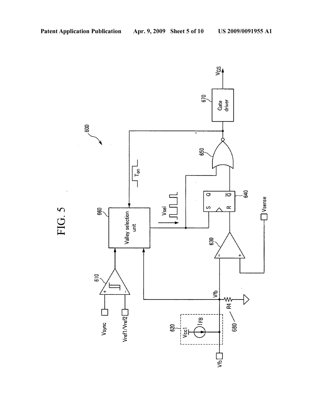 Quasi resonant switching mode power supply - diagram, schematic, and image 06
