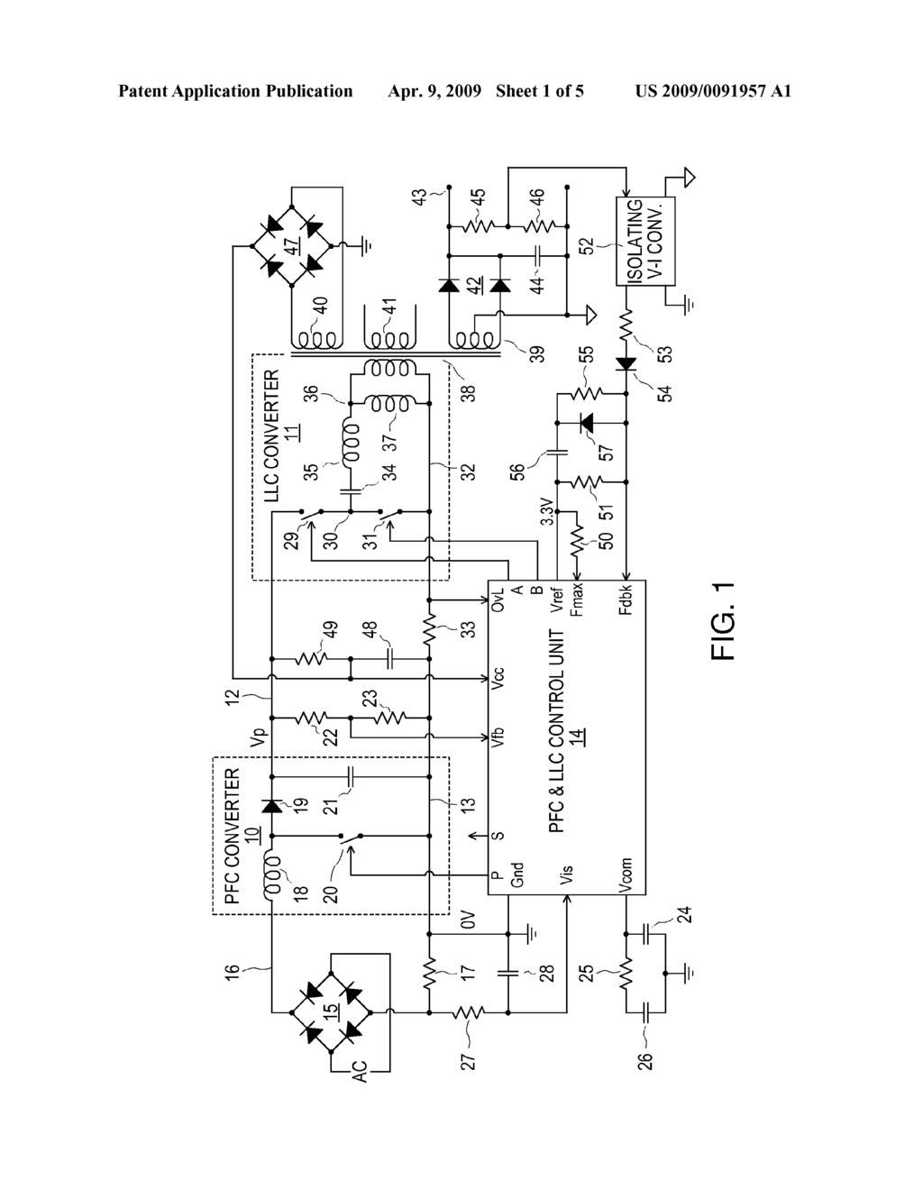 CASCADED PFC AND RESONANT MODE POWER CONVERTERS - diagram, schematic, and image 02