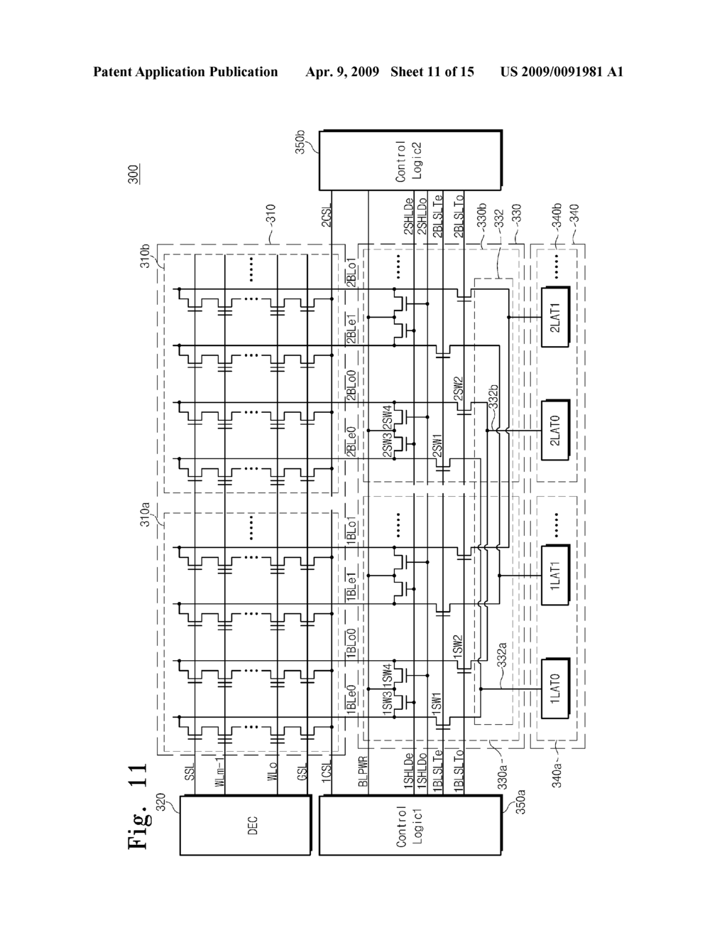 NONVOLATILE MEMORY DEVICE WITH MULTIPLE PAGE REGIONS, AND METHODS OF READING AND PRECHARGING THE SAME - diagram, schematic, and image 12
