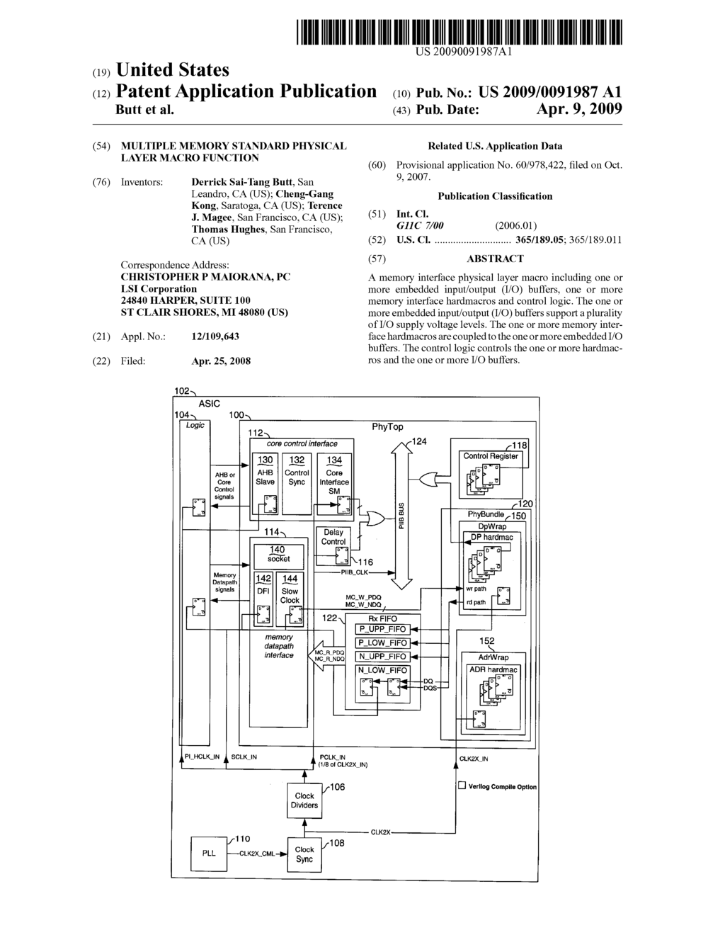 Multiple memory standard physical layer macro function - diagram, schematic, and image 01