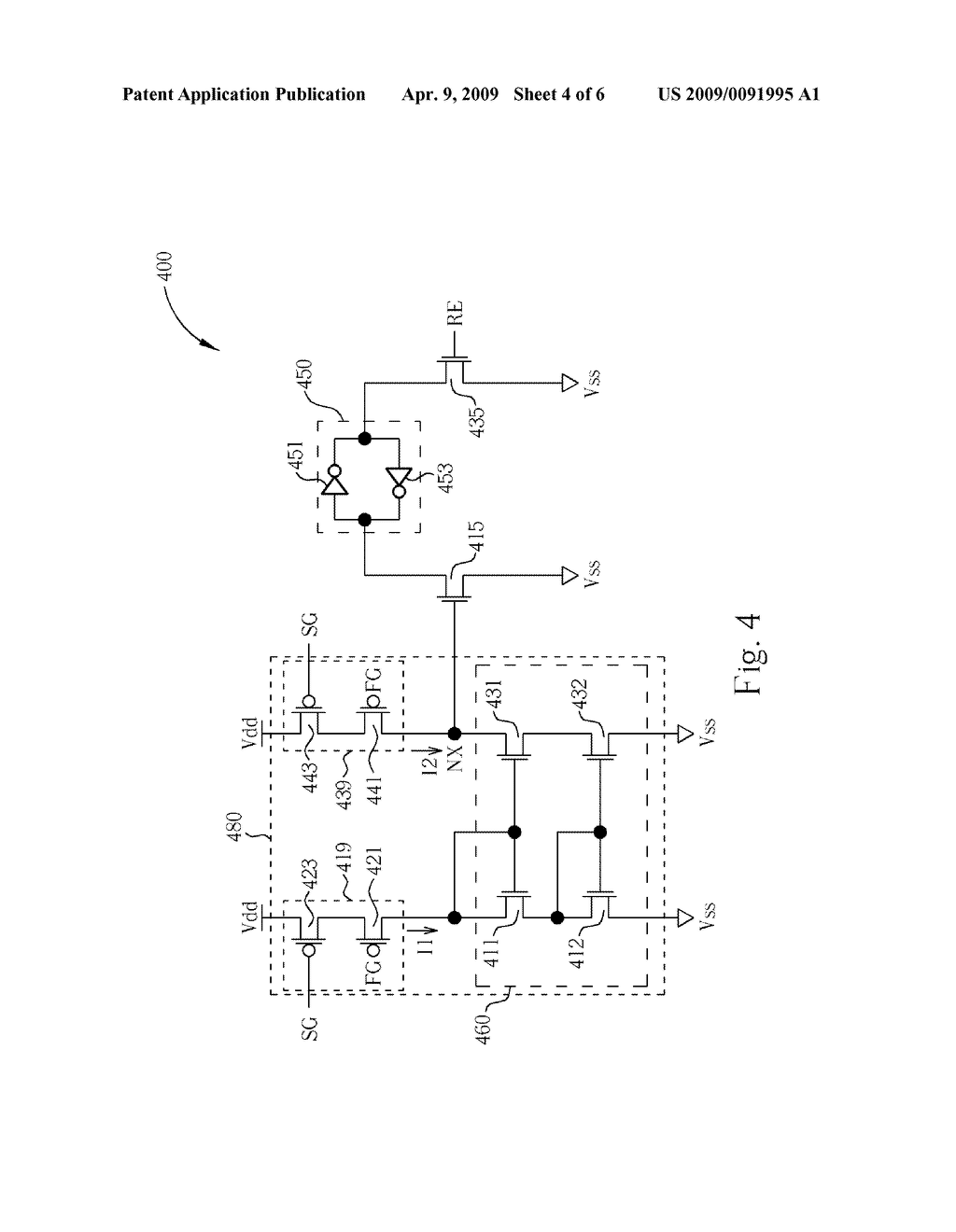 SENSE AMPLIFIER CIRCUIT HAVING CURRENT MIRROR ARCHITECTURE - diagram, schematic, and image 05