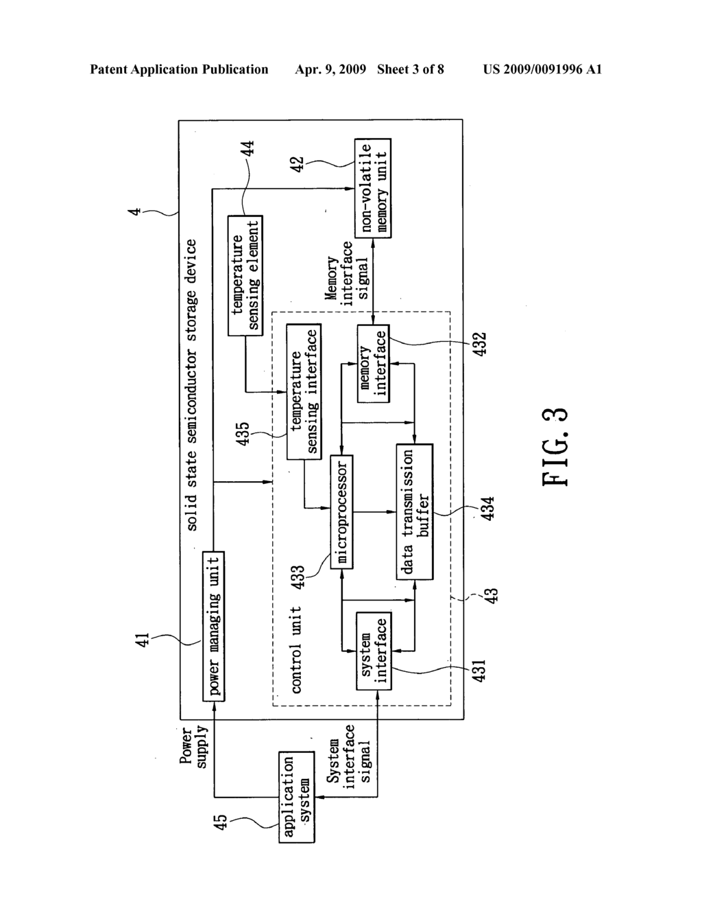 Solid state semiconductor storage device with temperature control function, application system thereof and control element thereof - diagram, schematic, and image 04