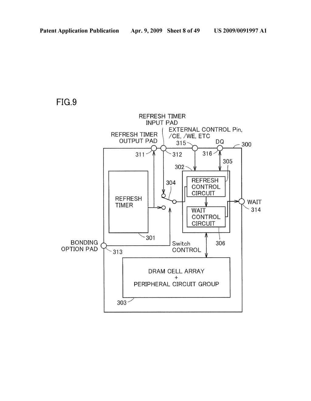 SEMICONDUCTOR MEMORY DEVICE SUITABLE FOR MOUNTING ON PORTABLE TERMINAL - diagram, schematic, and image 09