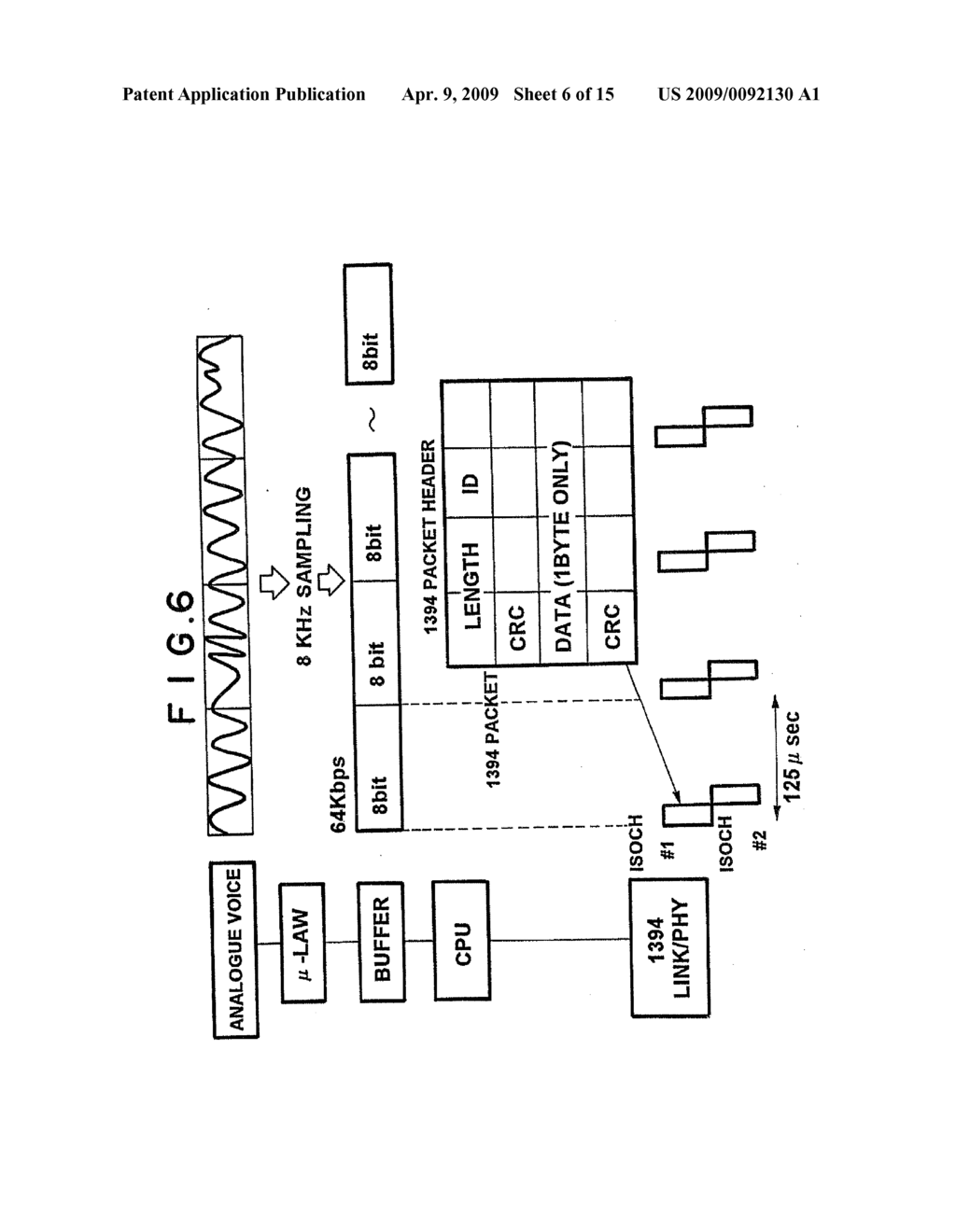 NETWORK SWITCHING SYSTEM WITH ASYNCHRONOUS AND ISOCHRONOUS INTERFACE - diagram, schematic, and image 07