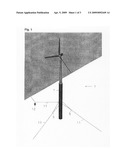 Anchoring arrangement for floating wind turbine installations diagram and image