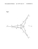 Anchoring arrangement for floating wind turbine installations diagram and image