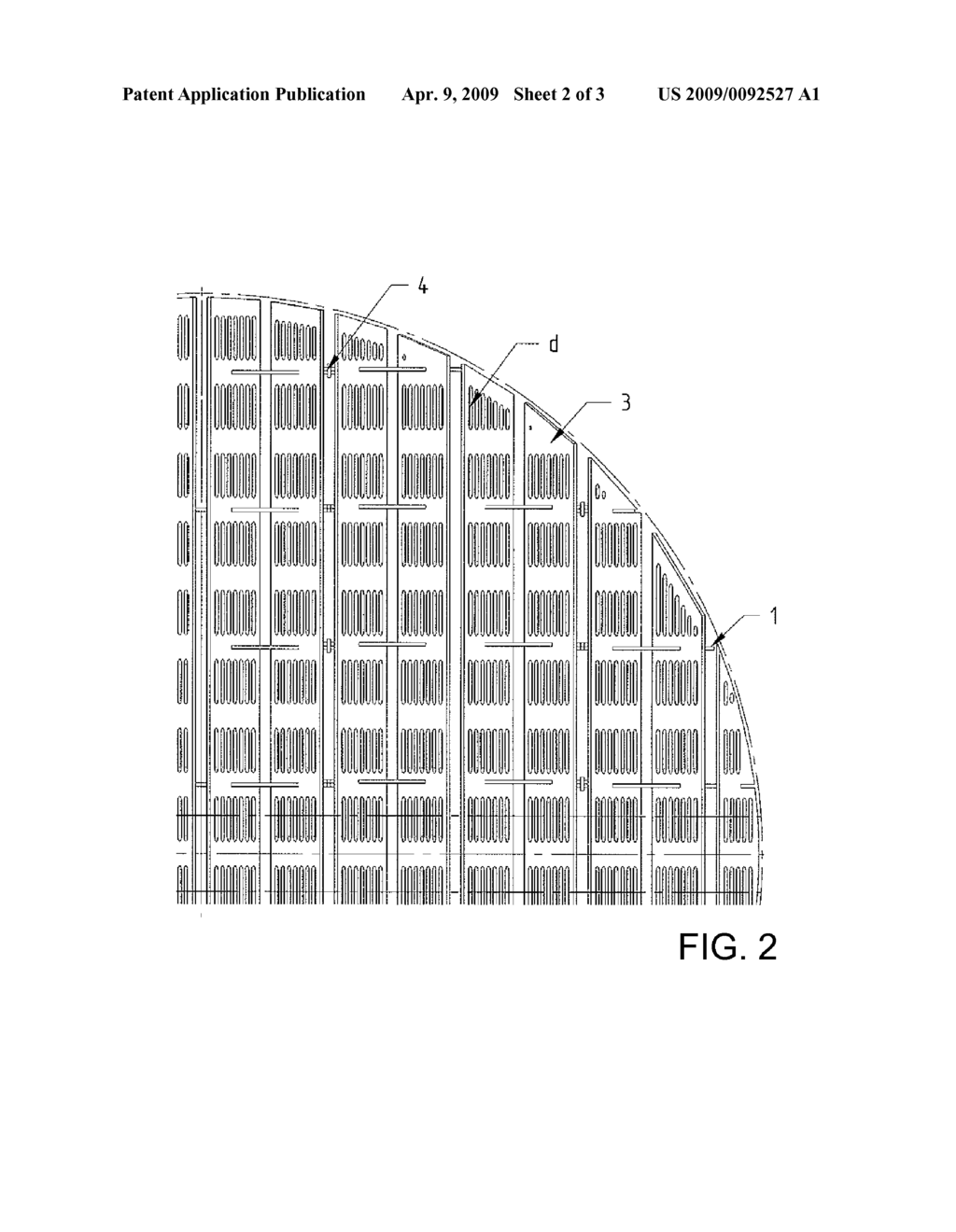 SUPPORT GRID FOR FILLING MATERIAL PACKINGS AND METHOD FOR MOUNTING THE SUPPORT GRID - diagram, schematic, and image 03