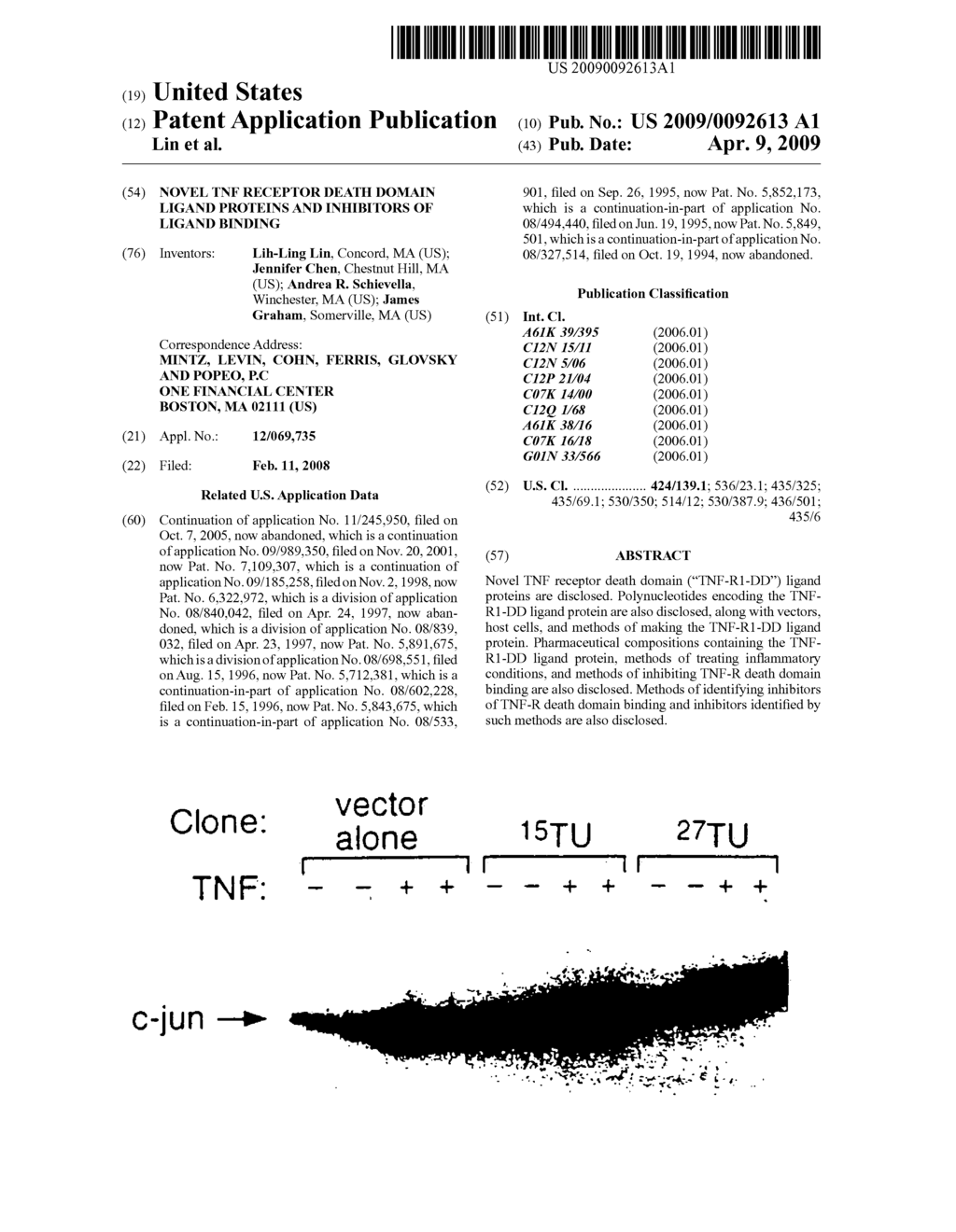 Novel TNF receptor death domain ligand proteins and inhibitors of ligand binding - diagram, schematic, and image 01