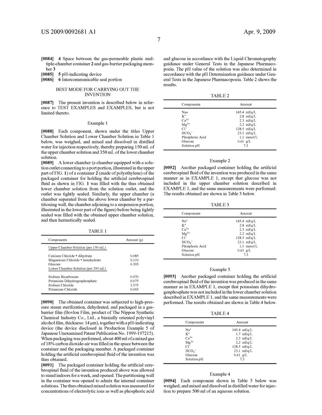 ARTIFICIAL CEREBROSPINAL FLUID - diagram, schematic, and image 10