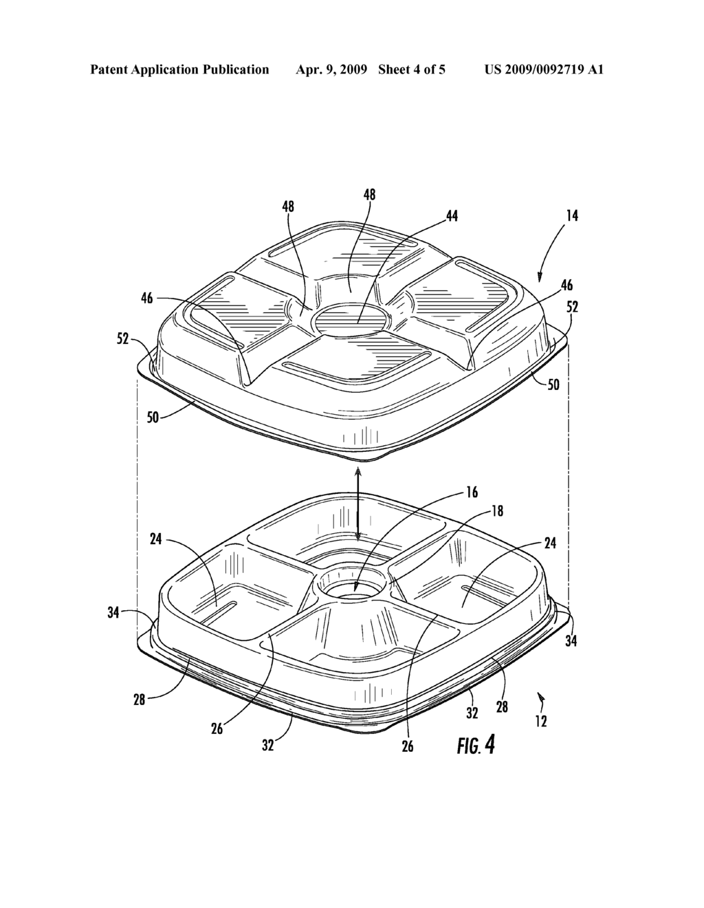 USING FOOD SERVING TRAY ASSEMBLY HAVING DISPOSAL OPENING WITH DEEP SERVING WELLS - diagram, schematic, and image 05