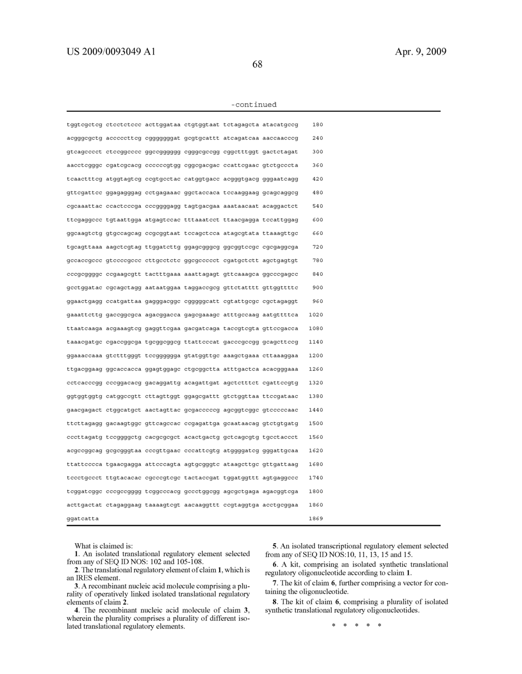 Methods of Identifying Synthetic Transcriptional and Translational Regulatory Elements, and Compositions Related to Same - diagram, schematic, and image 74