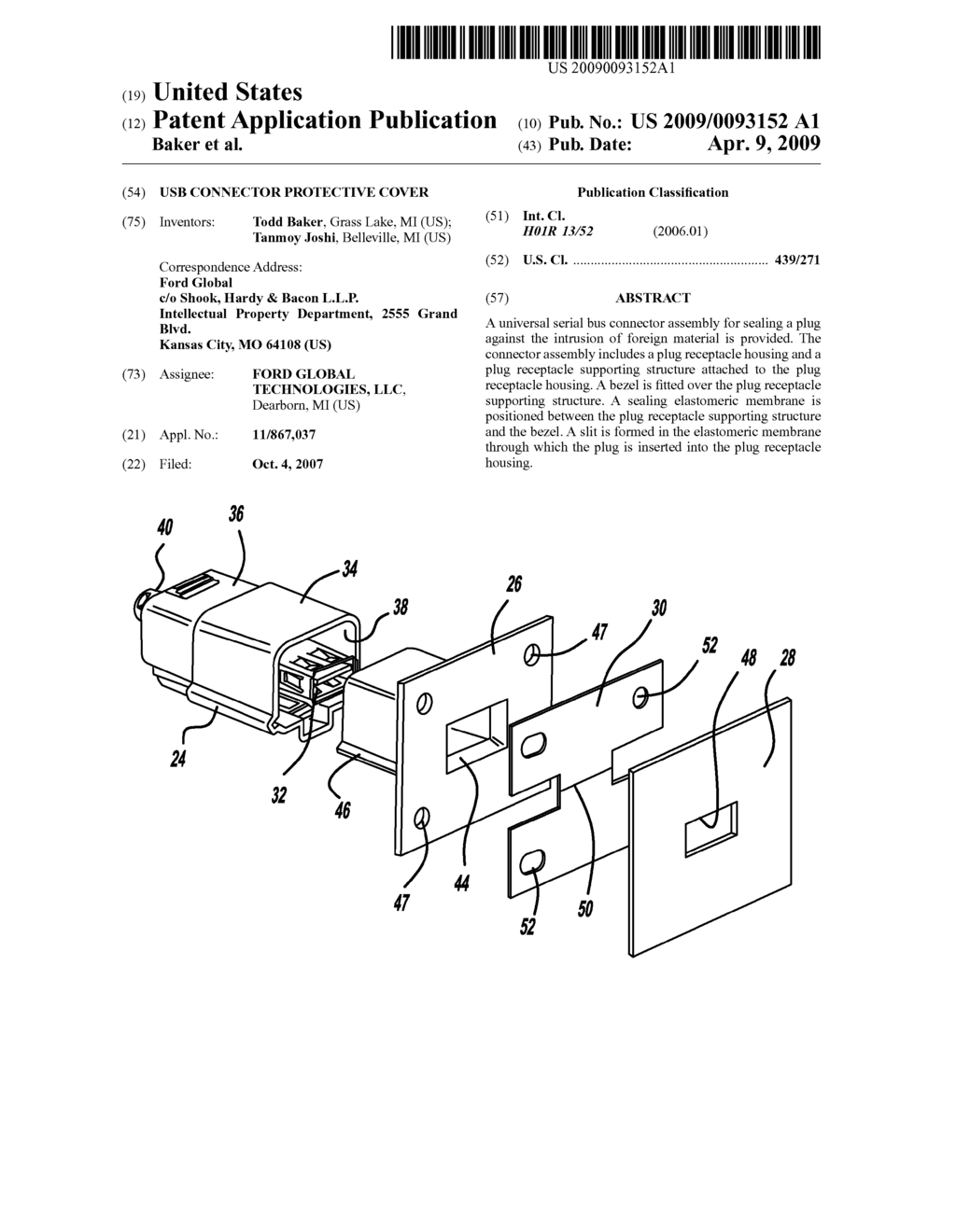 USB CONNECTOR PROTECTIVE COVER - diagram, schematic, and image 01